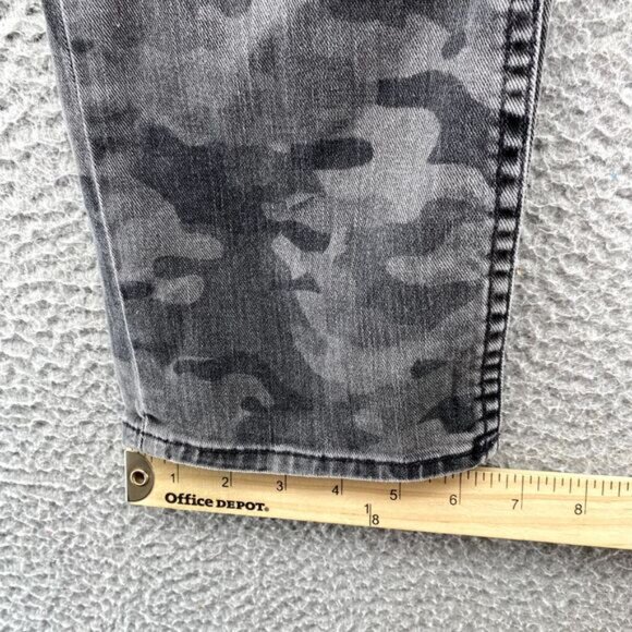 Hudson Jeans Mens 32 x 31* Gray Camo Sartor Slouchy Skinny Button Fly Denim Army - Picture 5 of 16